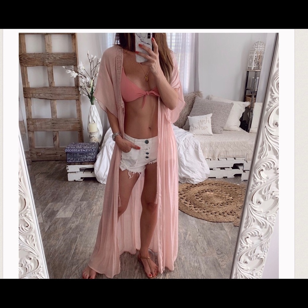 Sheer PINK BIKINI COVERUPS - Picture 2 of 4